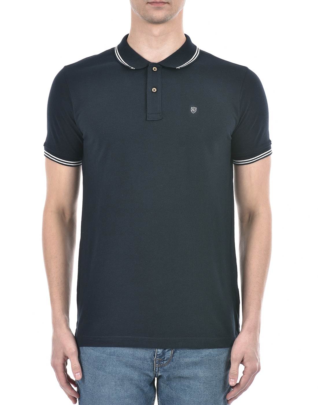 Numero Uno Men Solid Navy T-Shirt